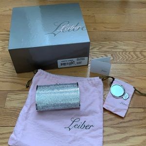 NWT Judith Leiber Rhinestone Encrusted Minaudiere